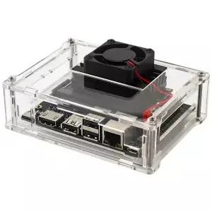 NVIDA Jetson Nano B01 4GB 개발 보드용 아크릴 케이스 투명 쉘 인클로저 Csae Box 옵션 팬