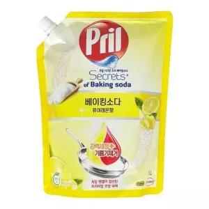 [RGL8PP25]프릴 베이킹소다 퓨어레몬향 주방세제 리필 1L
