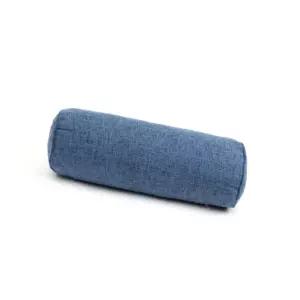 서무스토어 면마 원통 쿠션 15X40CM 블루 쿠션베개