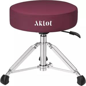 AKLOT 드럼용 유압식 원형 스툴 4.1인치 메모리폼 시트 조절 가능한 헤비 듀티 의자 성인 드러머용