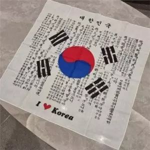 [제이큐]태극기 반다나 태극기 스카프 개별포장 손수건 대한민국 기념품 국