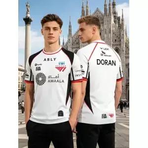 2026 T1 ORTS TEAM JERSEY FAKER FAN 남성 여성 여름 캐주얼 반팔 가족용 티셔츠 게임 매니아 스포츠웨어