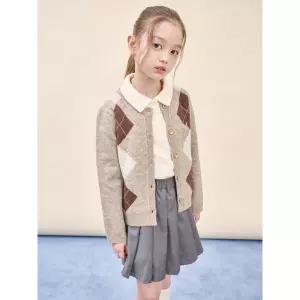 [백화점정품] 빈폴 키즈 BEANPOLE KIDS 여아 아가일 가디건 카디건 - 베이지 BI5X5AG01A YBB713