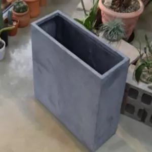 서담 FRP 옆이넓은 직사각 91X36X91CM 네추럴시멘트 콘크리트화분 관엽식물화분
