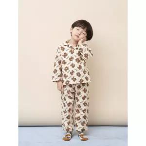 [백화점정품] 빈폴 키즈 BEANPOLE KIDS 곰돌이 파자마 2PCS 상하 세트 - 아이보리 BI5X41U060 YBB713