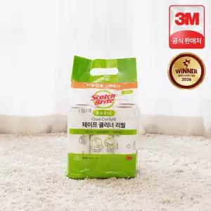 3M 스카치브라이트 돌돌이 베이직 테이프 클리너 대형 리필 6입 롤크리너