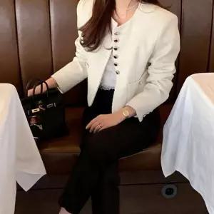 트위드 크롭 자켓 세련된 오피스 하객룩 고급핏정장 여성 재킷 숏재킷 하객