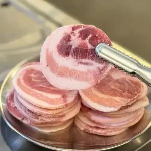 한식대가 국내산 한돈 돈두롤[뽈항정살] 2kg 세절 [5mm컷팅/구이용]