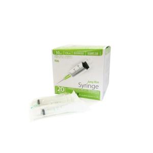 정림 일회용주사기 20cc 18G, 1과2분의1인치 38mm 박스(50개)