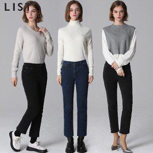 [리스트]LIST)] 기모 컷팅 데일리 데님 팬츠 (택가격158000원)