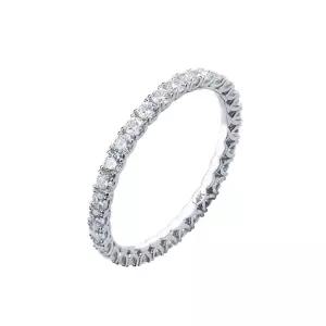 [한국금다이아몬드] 랩 다이아 가드링 반지 랩그로운 1.8mm 14K