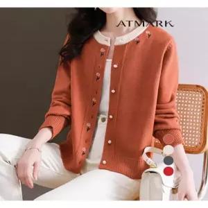 [앳마크]ATMARK 클로징플라워자수가디건_AA46CD008G