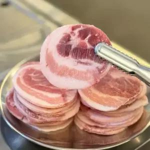 한식대가 국내산 한돈 돈두롤[뽈항정살] 2kg 세절 [5mm컷팅/구이용]