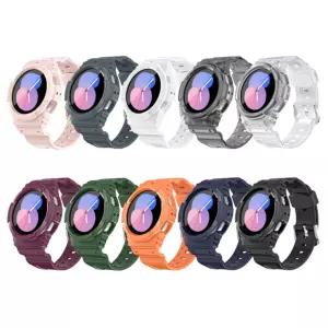 갤럭시워치5 40mm 44mm 케이스 일체형 스트랩 컬러 스마트워치 밴드 시계줄 줄