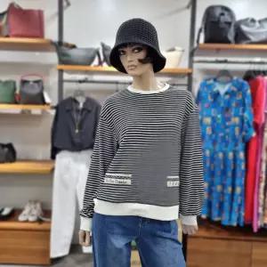 베네통/애플아울렛/포켓 자수 패치 스트라이프 티셔츠/BATSA2561
