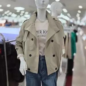 [셀러허브 1]더스토아 DP01 더블 크롭 재킷 점퍼 숏 트렌치코트 T26fta407c002 (41384387)