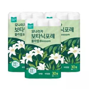 모나리자 보타닉포레 블라썸 27M 30롤 3팩 화장지 휴지