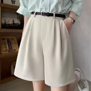 데일리 여성 5부 반바지 오피스 여성 슬랙스 반바지 베이직 정장