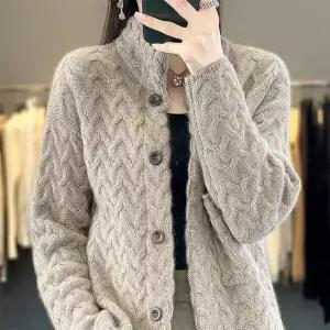 [루미루나]포근꽈배기울반코트