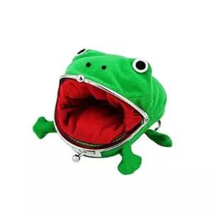 귀여운 녹색 나루토 개구리 인형 동전 지갑