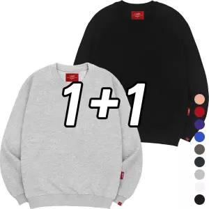 [엘라모] 3M 무지 맨투맨 2종세트 남녀공용 빅사이즈 S~4XL