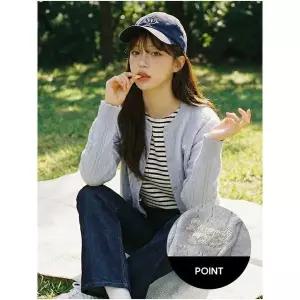 [스위트숲]펀칭 케이블 레터링 카디건 WC3GDF1_P419961967