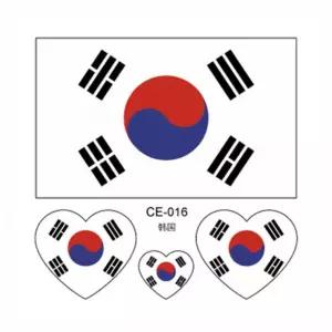 태극기 판박이 타투 스티커 축구 대한민국 응원용품