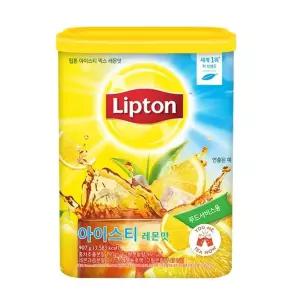 907g 립톤 아이스티 복숭아 맛 파우더 홈카페 음료 가루 907g
