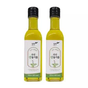 청화농산 국산 생들기름 200ml x 2