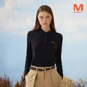 [머렐]여성 소프트필 기모 긴팔 카라티셔츠(MERRELL) (D3LT406WBLK-K)