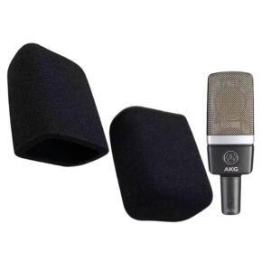 AKG C214 콘덴서 마이크용 SHELKEE 폼 윈드스크린 - 팝 필터로 사용 가능