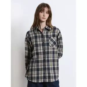 [크레송]CRESSON)] 브리티시 체크 셔츠 재킷 (택가격 159000원)