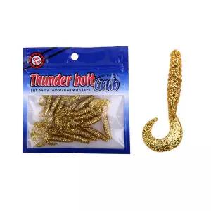 썬베이트 2인치그럽웜 쏘가리 꺽지 배스 낚시용품