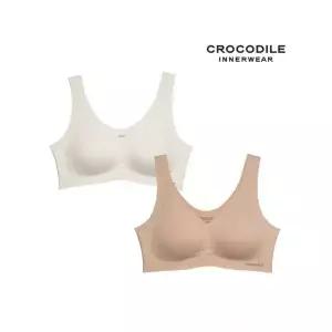 크로커다일 이너웨어 에어로쿨 인견쉘론 V넥 심리스브라 1 +1종 CDWBR6M0608T 453009