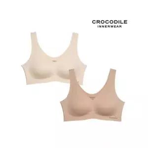 크로커다일 이너웨어 에어로쿨 인견쉘론 V넥 심리스브라 1 +1종 CDWBR6M0708T 452649