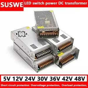 고출력 AC 110V220V to DC 36V 48V 조정 전원 공급 장치 변압기 DC 어댑터
