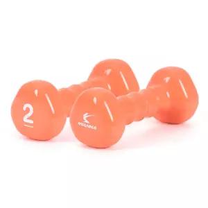 요즘상회 아이워너 아령 PVC 삼각아령 2KG (단품1개) (밀키오렌지) 헬스용품 홈트 홈트레이닝 삼각덤벨