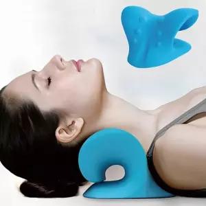 수앤서11 목스트레칭기 목 스트레칭 휴대용목베개 베개 목마사지기 운동 기구 DD-12662 마사지베개 생활