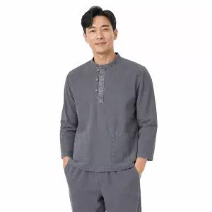 [파파브로]남성 자연염색 벌룬핏 데일리 상하의 한복세트 SS-HBA-M1