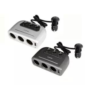 제노바 USB 스위치 3구 소캣 멀티 시가 잭 동시 충전