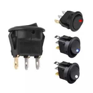 SPS006 원형 토글 온오프 스위치 똑딱이 12V 24V 겸용 LED 자동차 DIY 시소