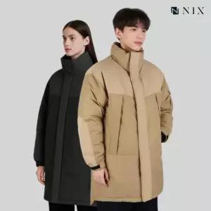 NIX유니 루즈핏 롱 헤비 덕다운 점퍼FNQWCUH702P