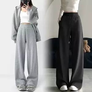 허리편한 와이드핏 통바지 시보리 와이드팬츠 FREE_2XL