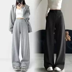 힙제이 허리편한 와이드핏 통바지 시보리 와이드팬츠 FREE~2XL