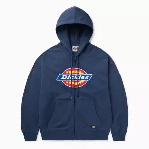 디키즈 DICKIES 트리 로고 집업 후디 Navy