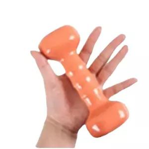 PVC 삼각 아령 2kg 밀키오렌지 훌라후프 홈트레이닝덤벨 팔운동기구 여성덤벨 근력운동 C5775