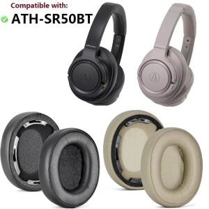오디오 테크니카 ATH-SR50BT BT 헤드셋 교체용 이어 패드 고 가죽 커버 베개 귀마개