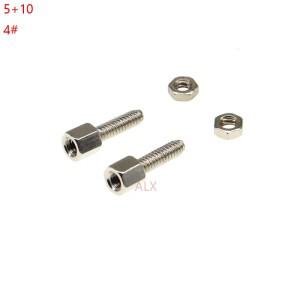 20SETS 5+10MM 육각 머리 간격 나사(너트 포함) 스탠드오프 스페이서 D-Sub VGA DB9 DB15 RS232 COM 직렬