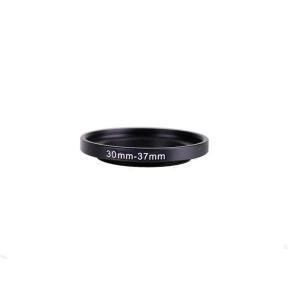 30mm-37mm 스텝업 렌즈 필터 금속 링 어댑터 검정색