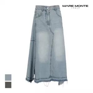 마레몬떼 트임A라인 데님스커트_M244MSK28P0
